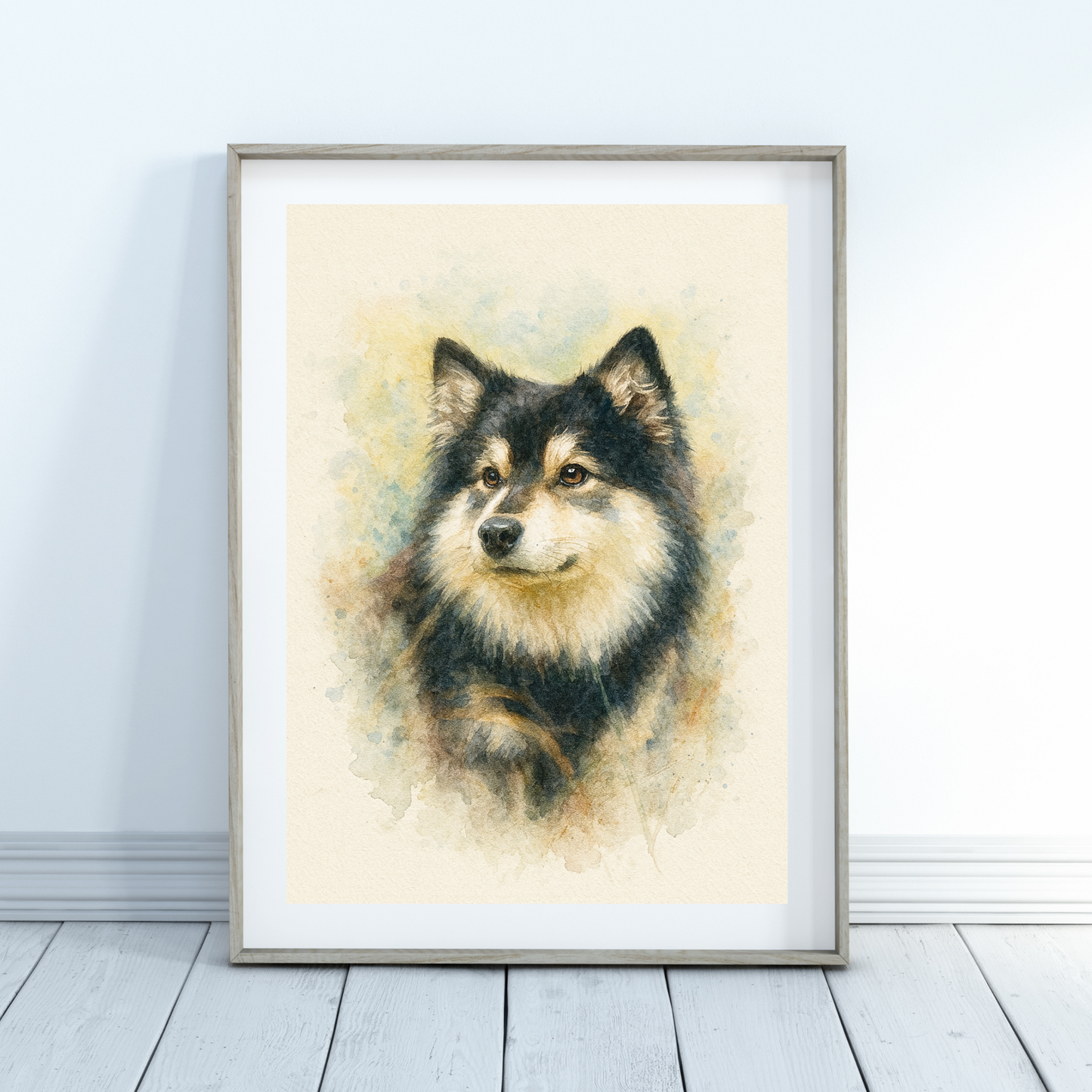 Personalized Watercolor Pet Portrait Poster | Photo to Art