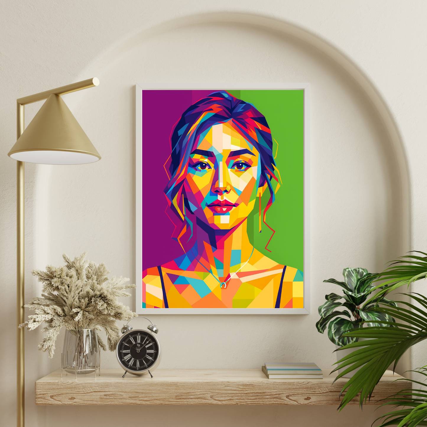 Personalized WPAP Art Wooden Framed Poster