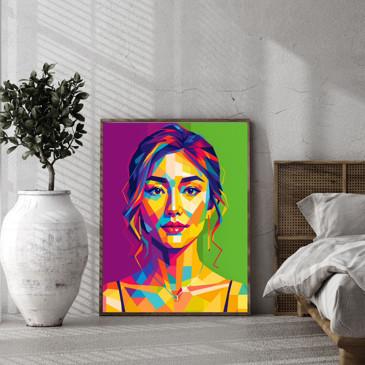 Personalized WPAP Art Wooden Framed Poster
