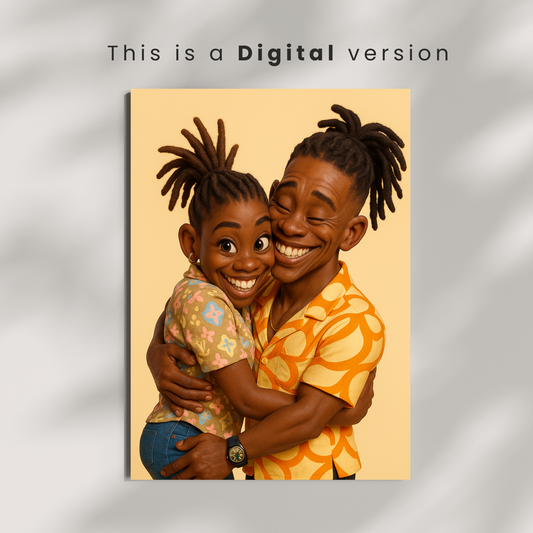 Personalized 3D Caricature Portrait | Your Photo to Artwork