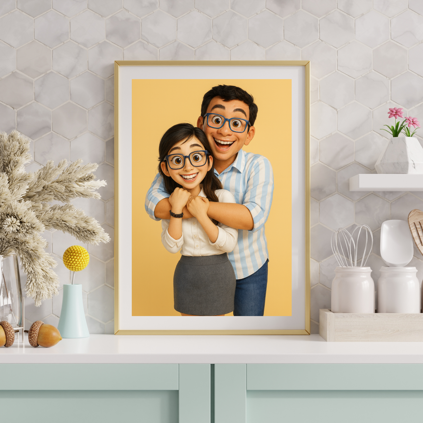 Personalized 3D Caricature Poster | Art from Your Photo