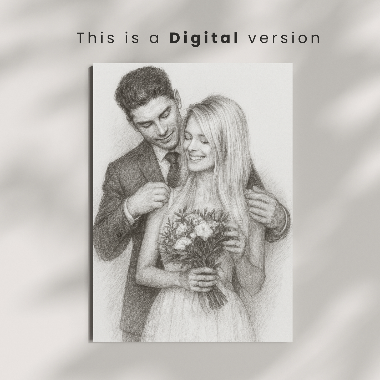 Personalized Charcoal Portrait | Sketch from Your Photo