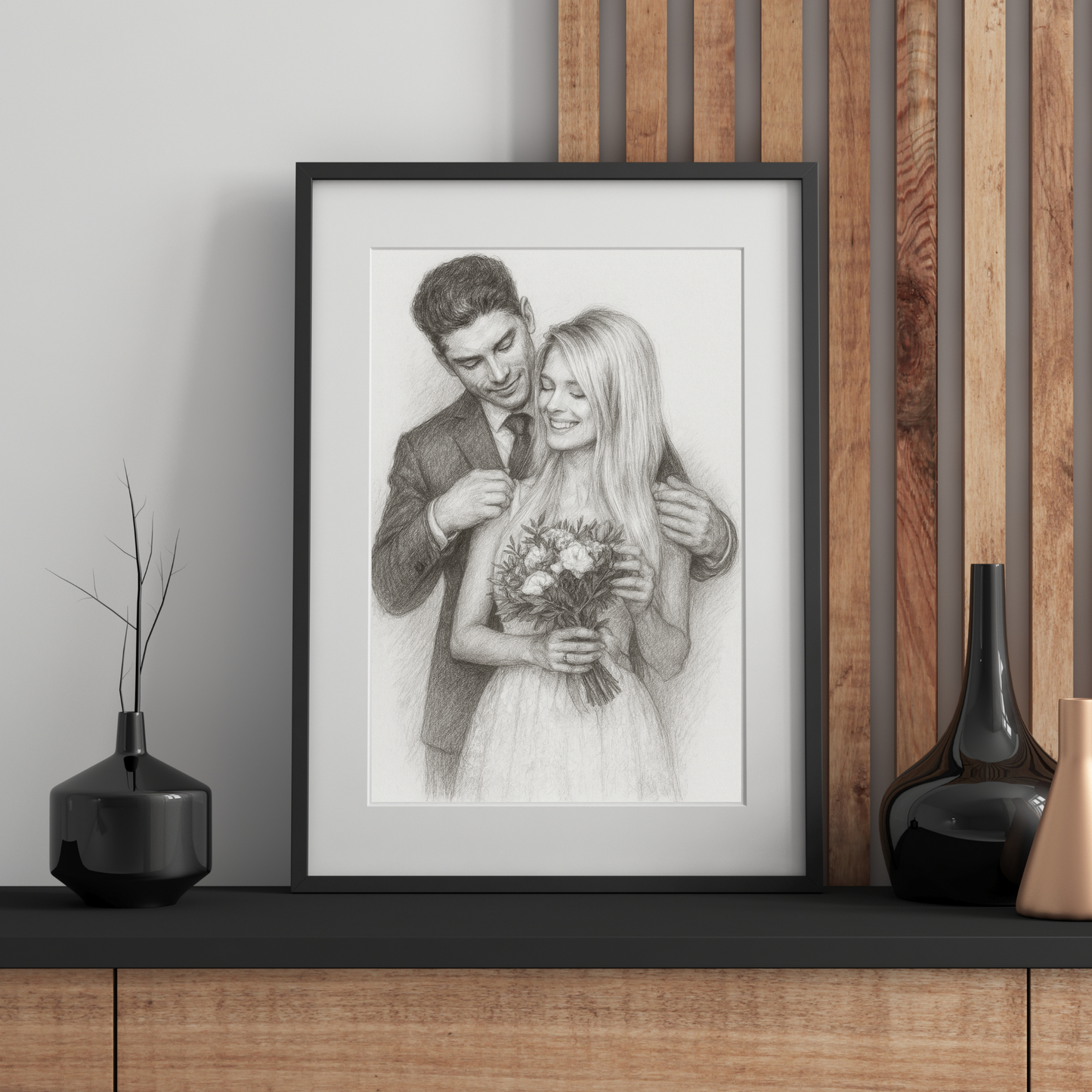 Personalized Charcoal Portrait | Sketch from Your Photo