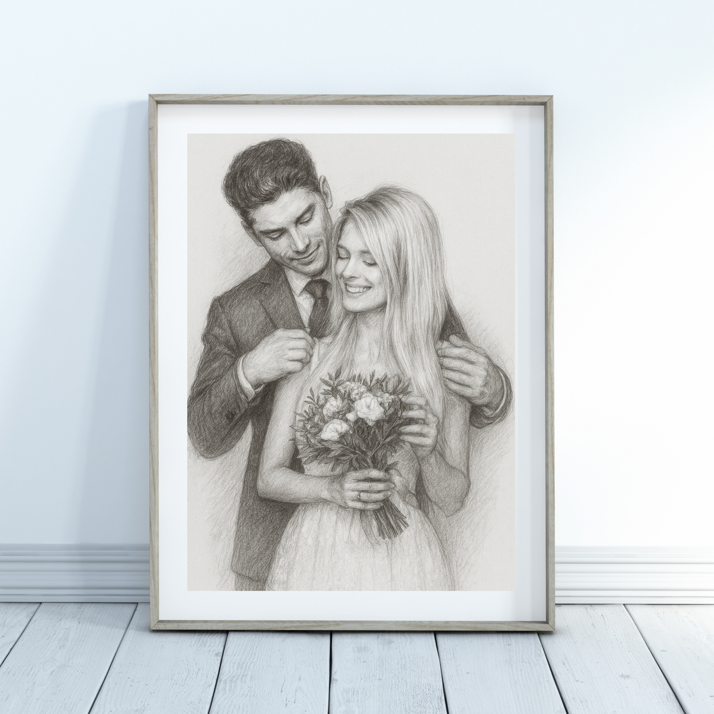 Personalized Charcoal Portrait Poster | Your Photo to Art