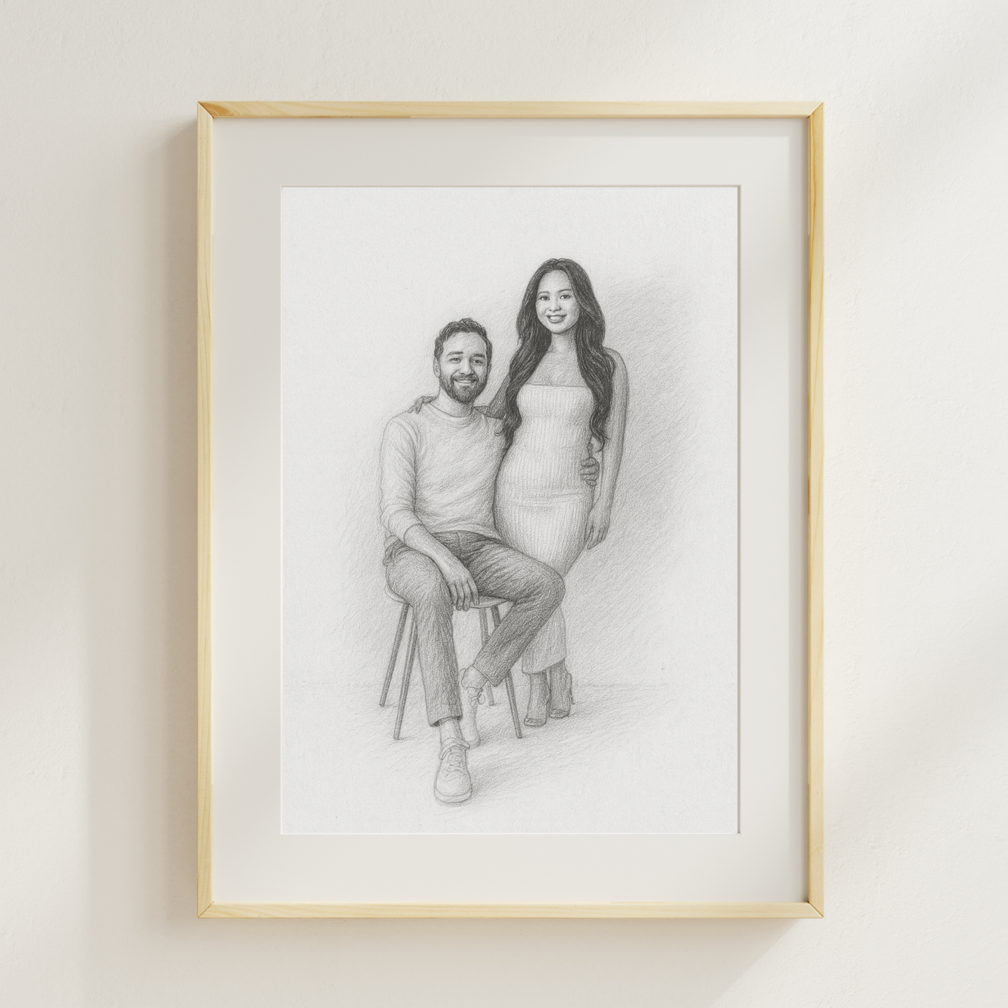 Personalized Charcoal Portrait Poster | Your Photo to Art