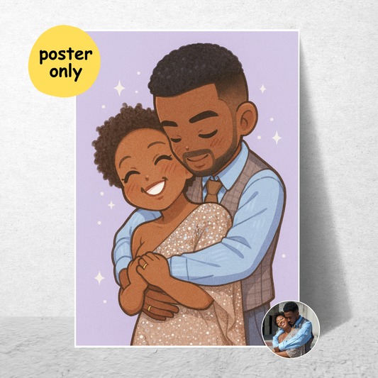 Personalized Chibi Art Poster | Art from Your Photo