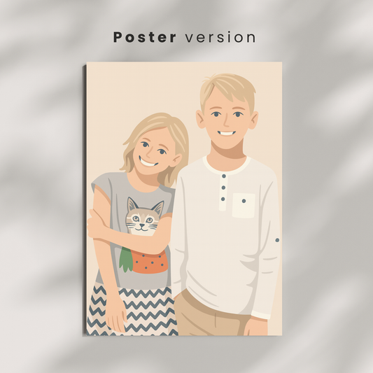Personalized Digital Illustration Poster | Your Photo to Art