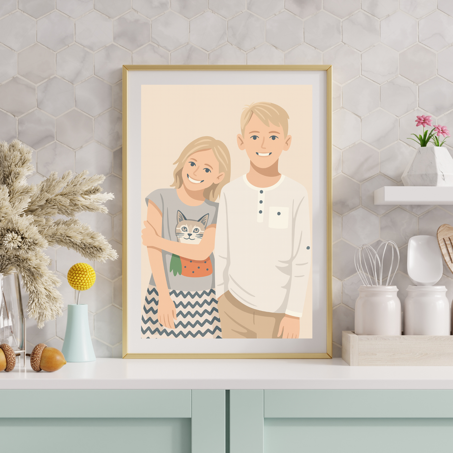Personalized Digital Illustration Poster | Your Photo to Art