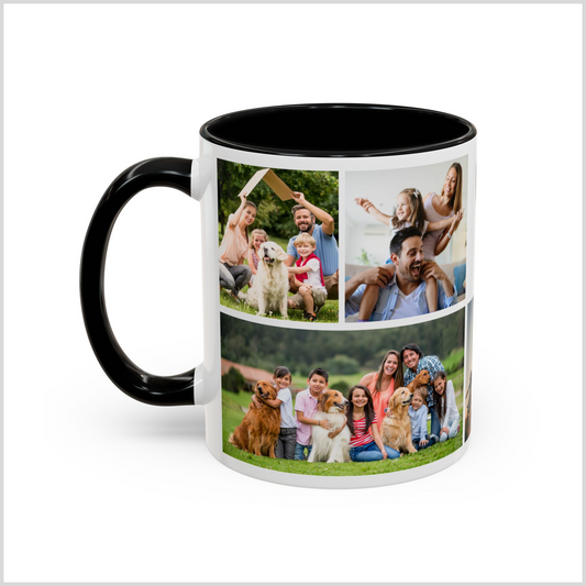 Personalized Photo Collage Coffee Mug for Family Pictures