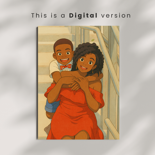 Personalized Ghibli Style Family Portrait | Art from Your Photo