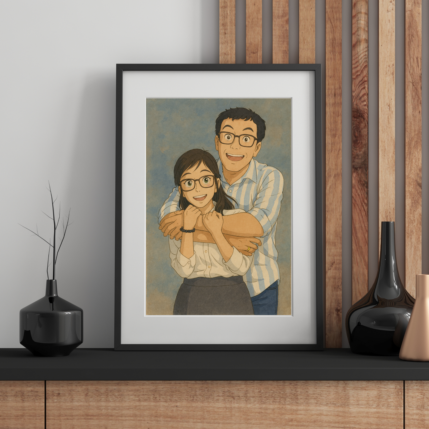 Personalized Ghibli Style Family Portrait | Art from Your Photo