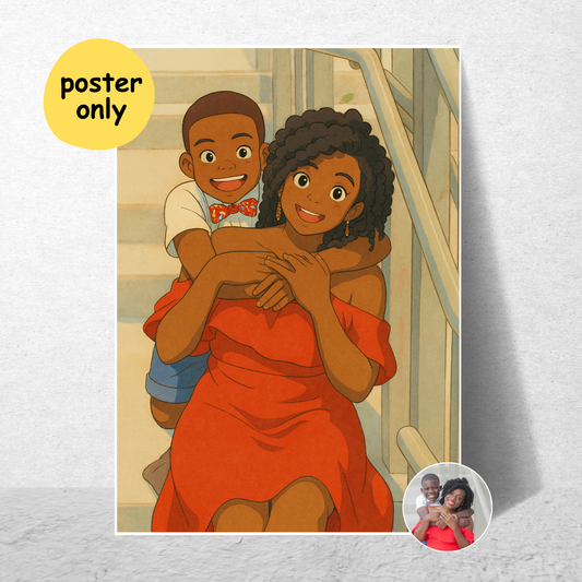 Personalized Ghibli Art Poster | Art from Your Photo