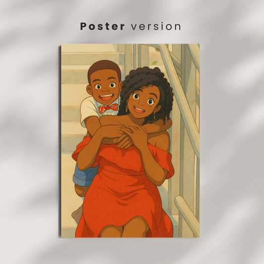 Personalized Ghibli Art Poster | Art from Your Photo