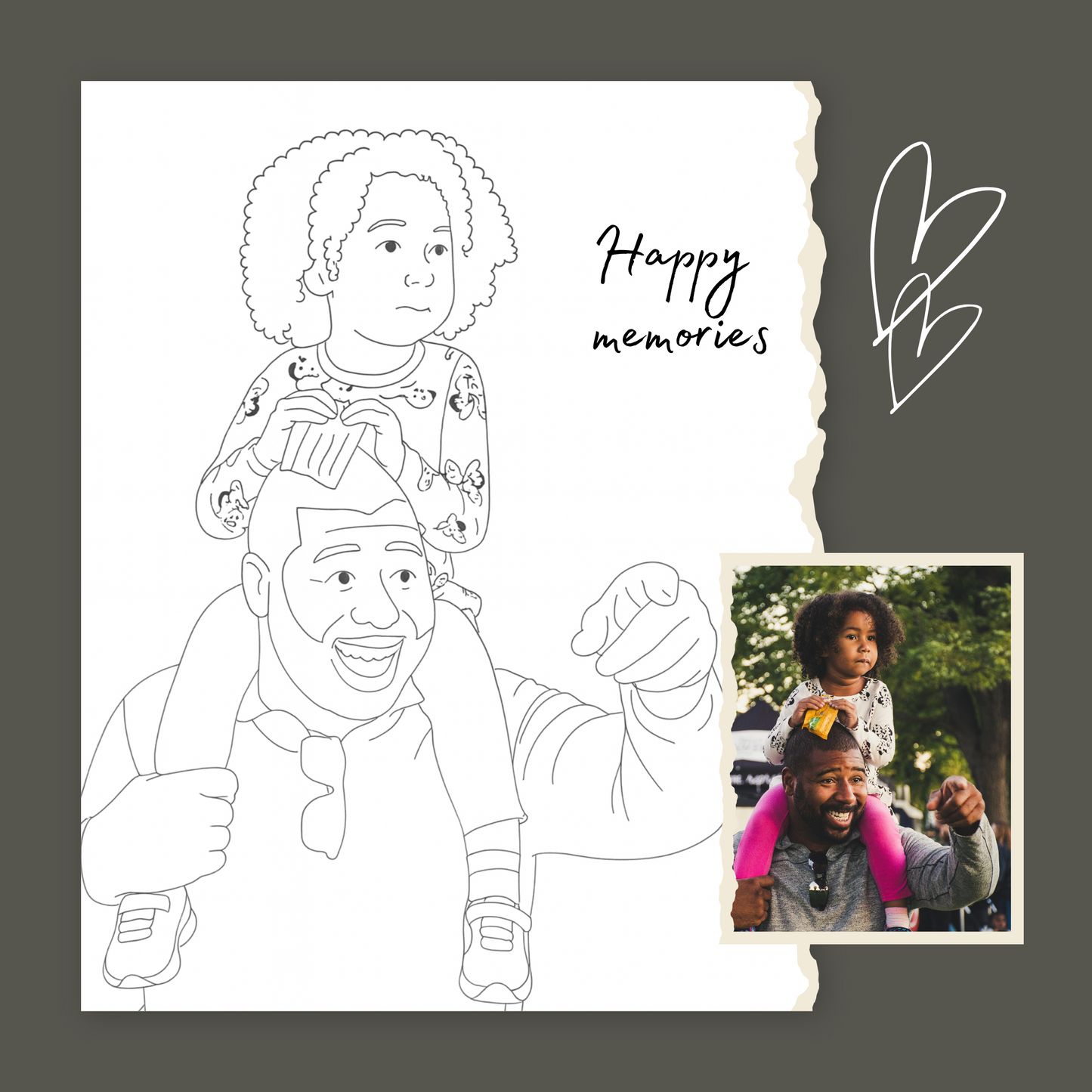 Personalized Line Art Family Portrait | Art from Your Photo