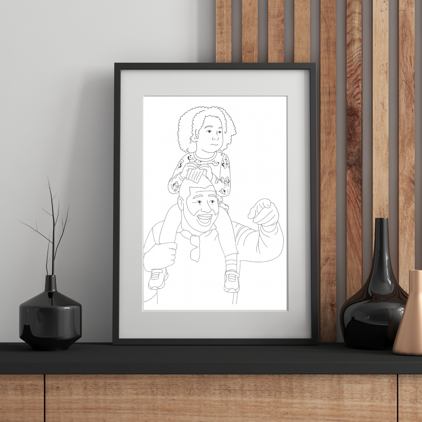 Personalized Line Art Family Portrait | Art from Your Photo