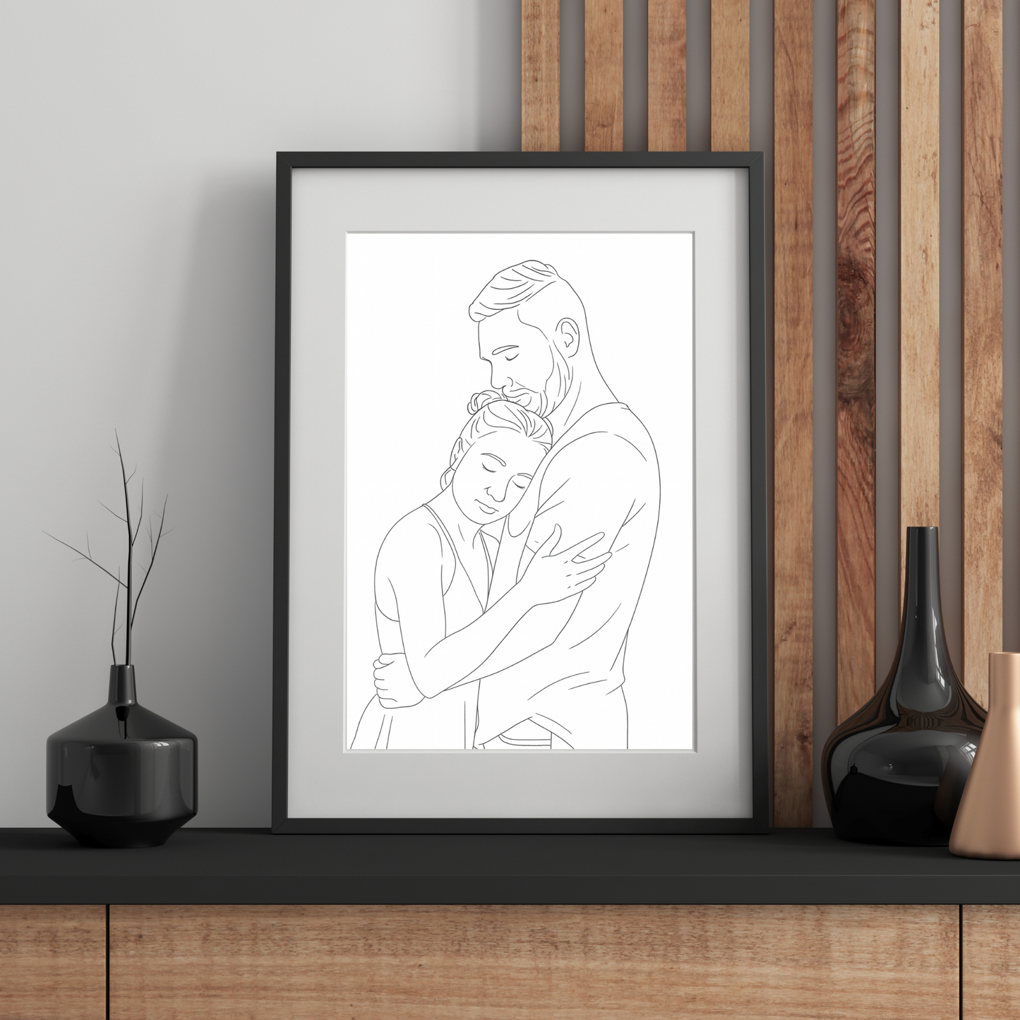 Personalized Line Art Family Portrait | Art from Your Photo