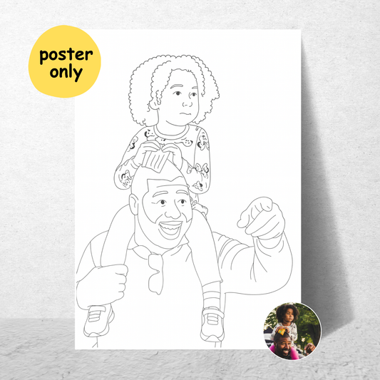 Personalized Family Line Art Poster | Art from Your Photo