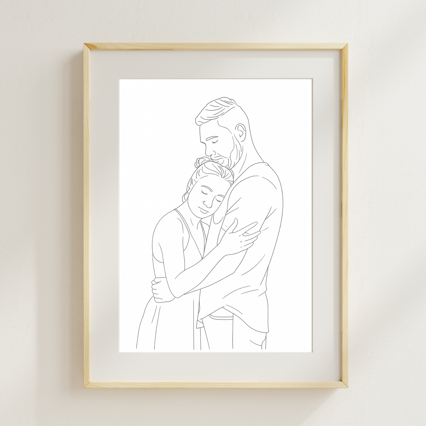 Personalized Family Line Art Poster | Art from Your Photo
