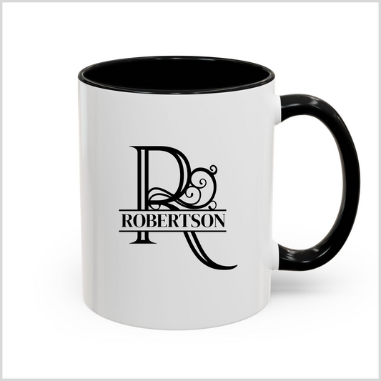 Personalized Name Initial Logo Coffee Mug for Birthday Mother Couples Christmas Gift