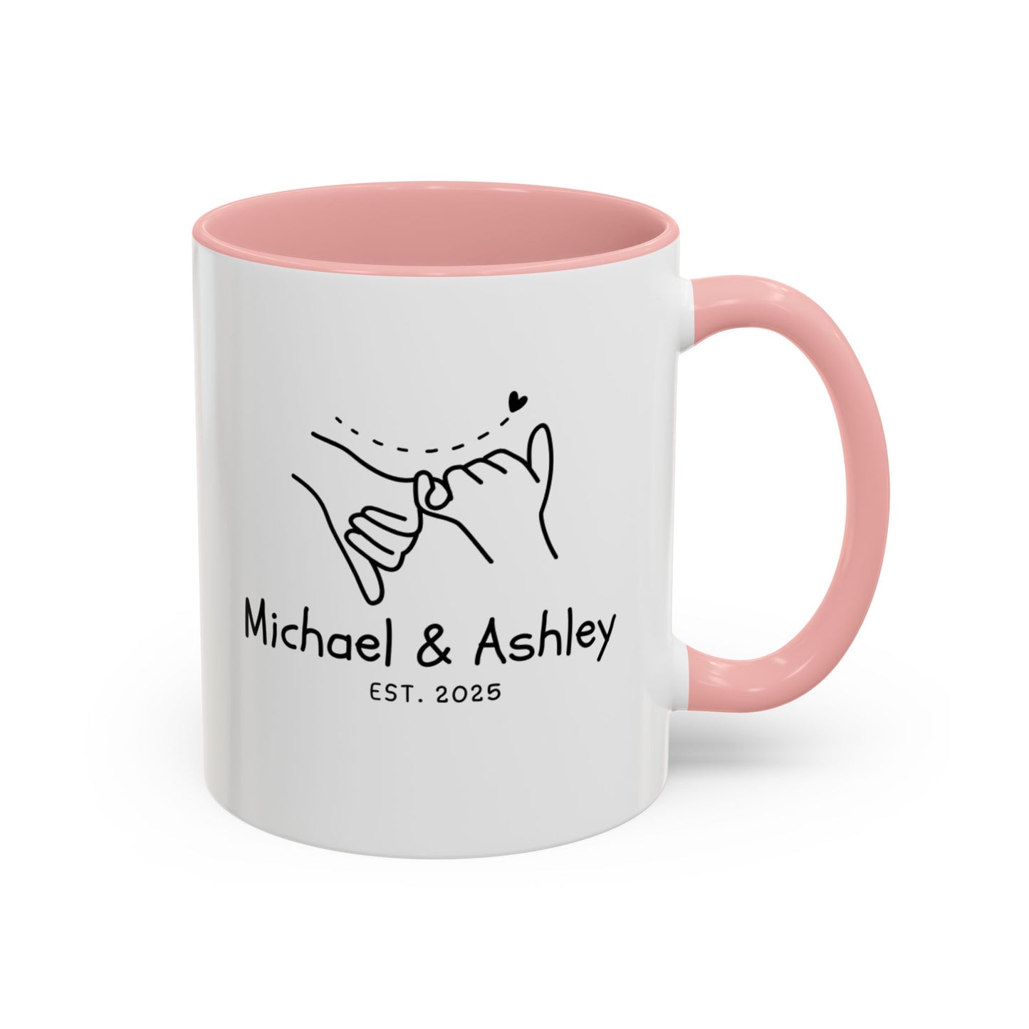Personalized Name Initial Logo Coffee Mug for Birthday Mother Couples Christmas Gift