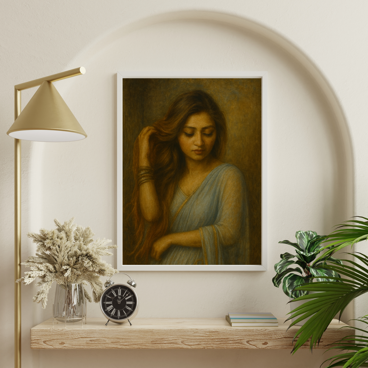 Personalized Oil Painting Wooden Framed Poster