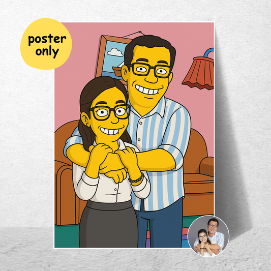 Personalized Simpson's Cartoon Poster | Your Photo to Art