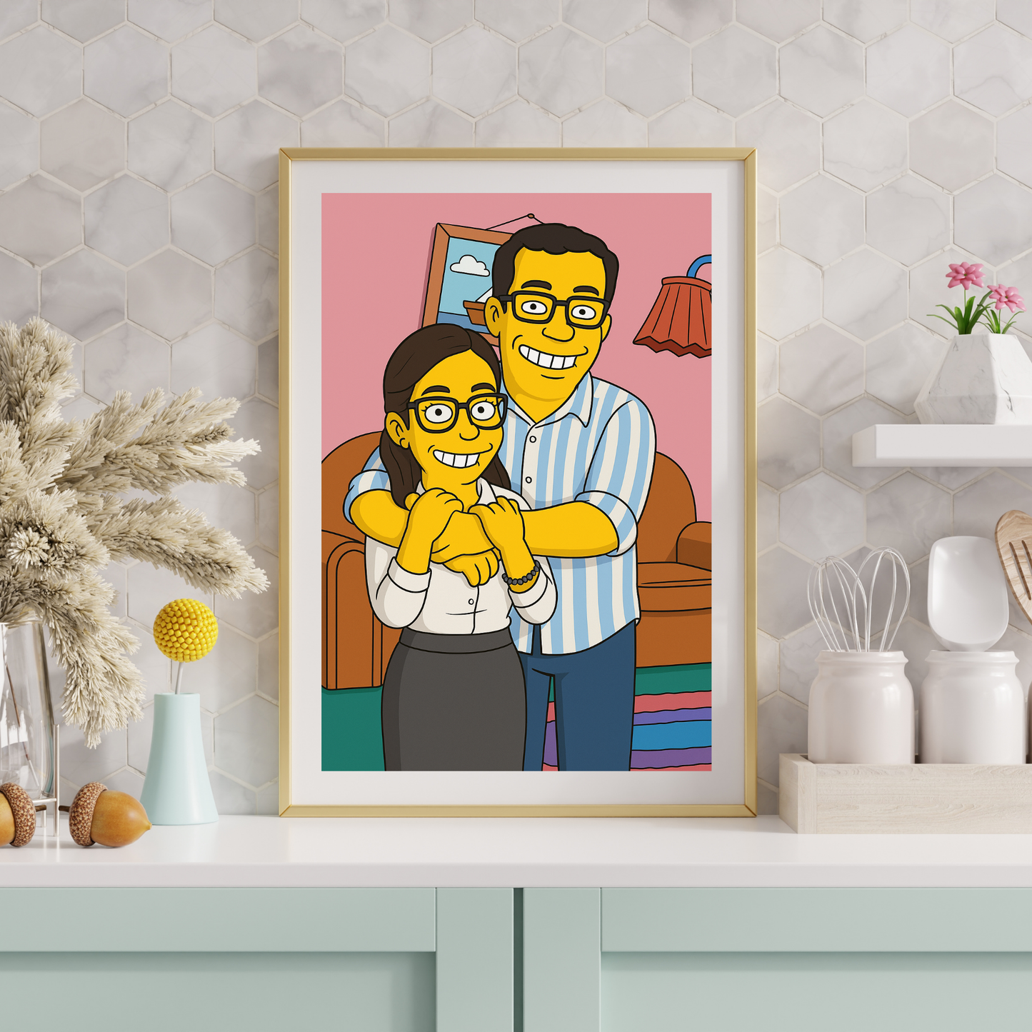 Personalized Simpson's Cartoon Poster | Your Photo to Art