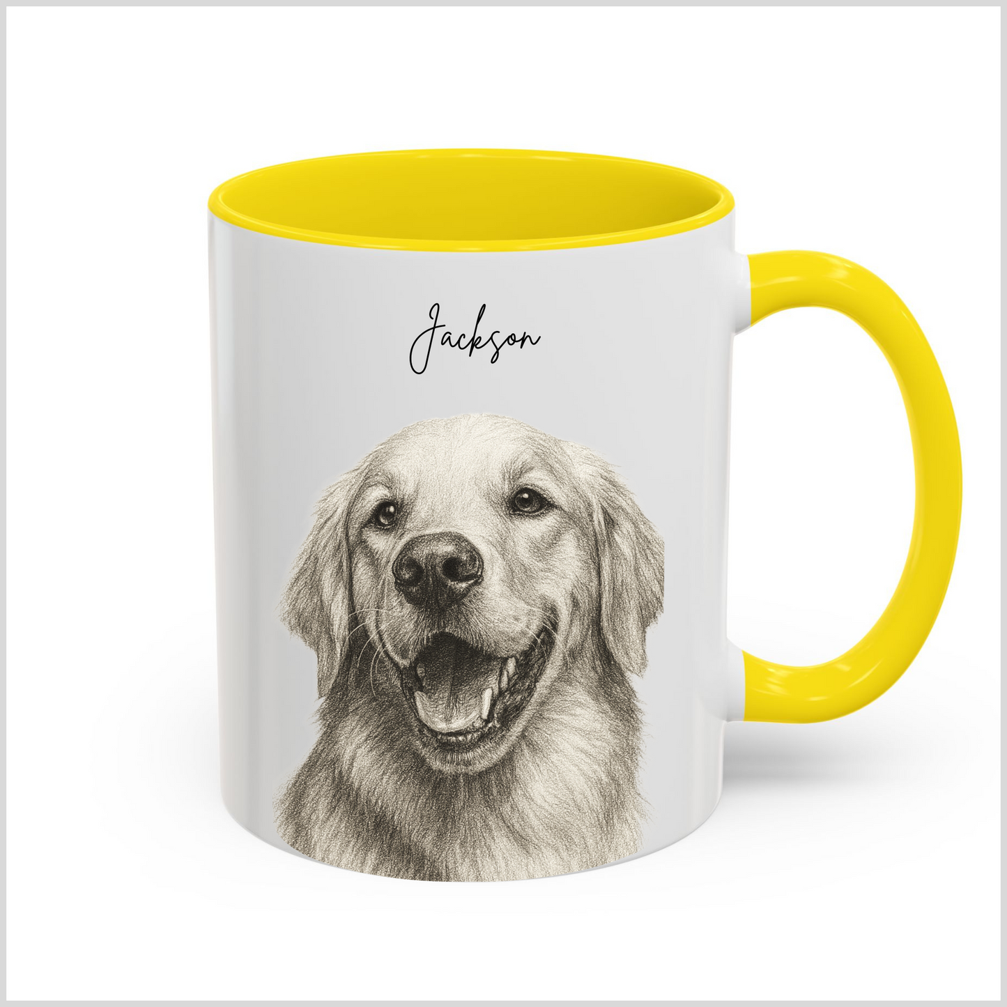 Personalized Sketch Art Coffee Mug for Your Pet | Photo to Art