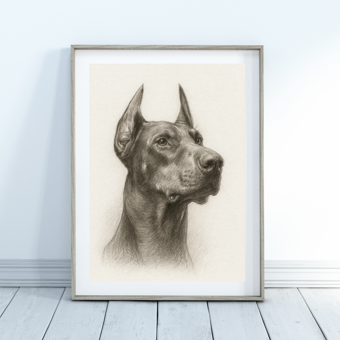 Personalized Sketch Art Pet Portrait Poster | Photo to Art