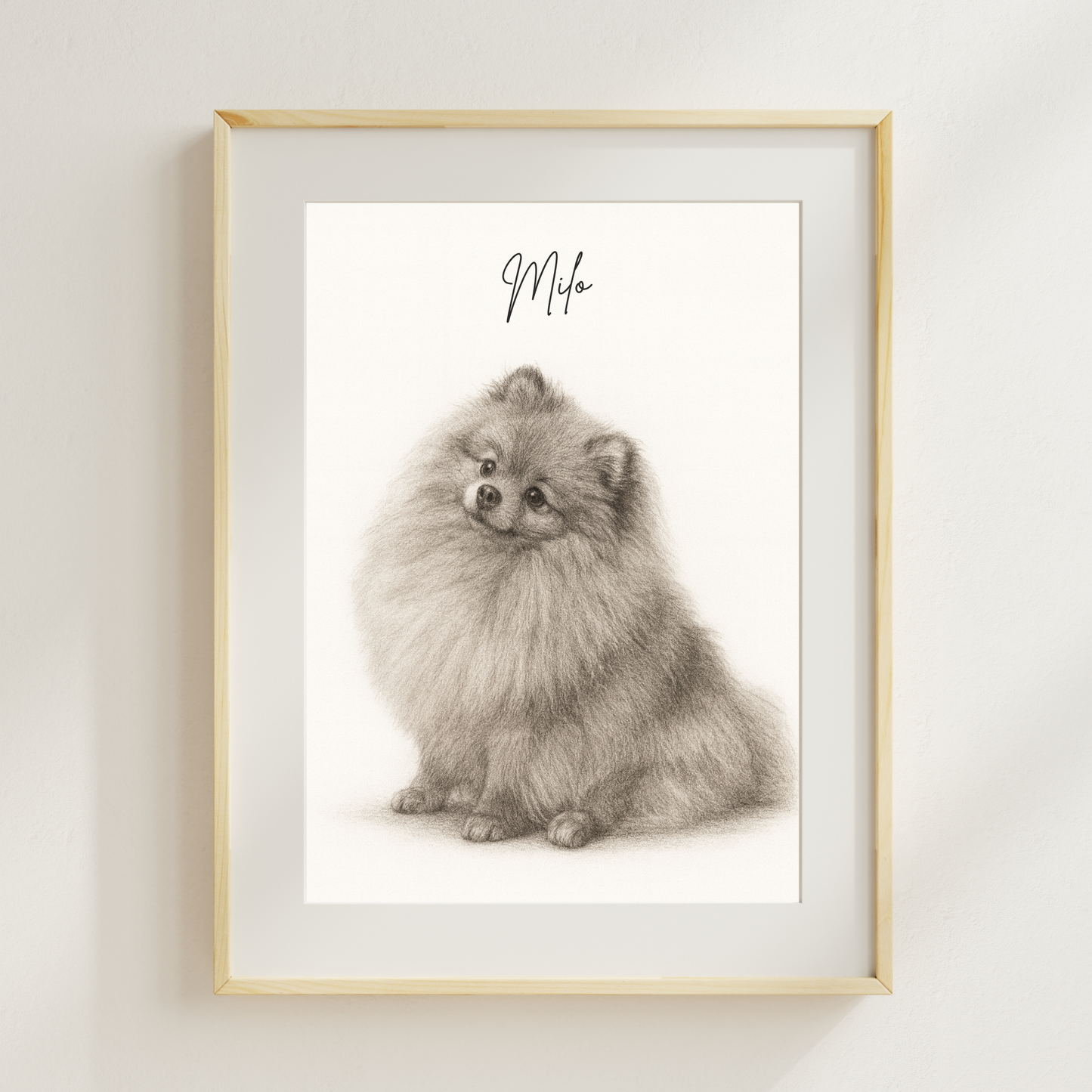 Personalized Sketch Art Pet Portrait Poster | Photo to Art