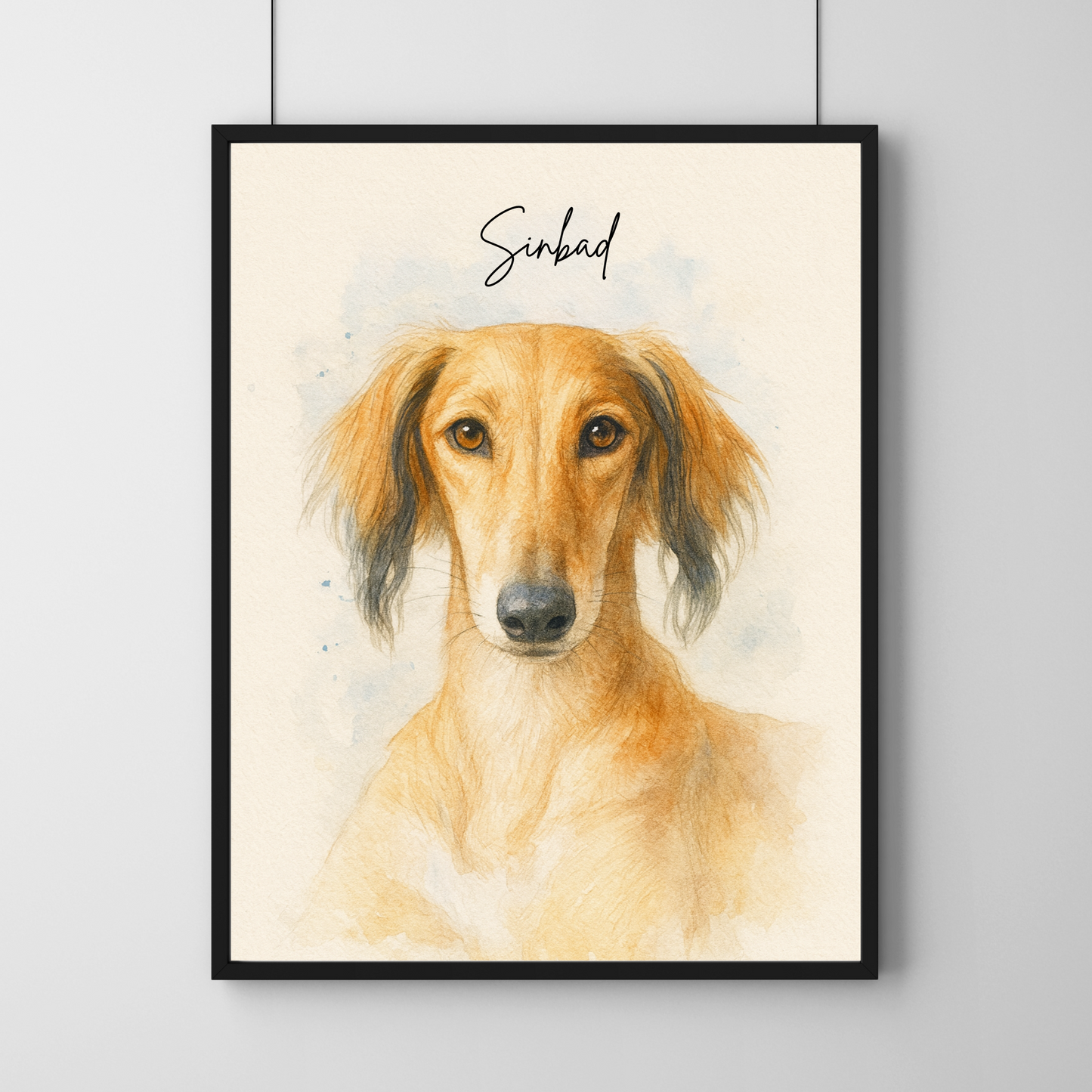 Personalized Watercolor Pet Portrait | Digital Only