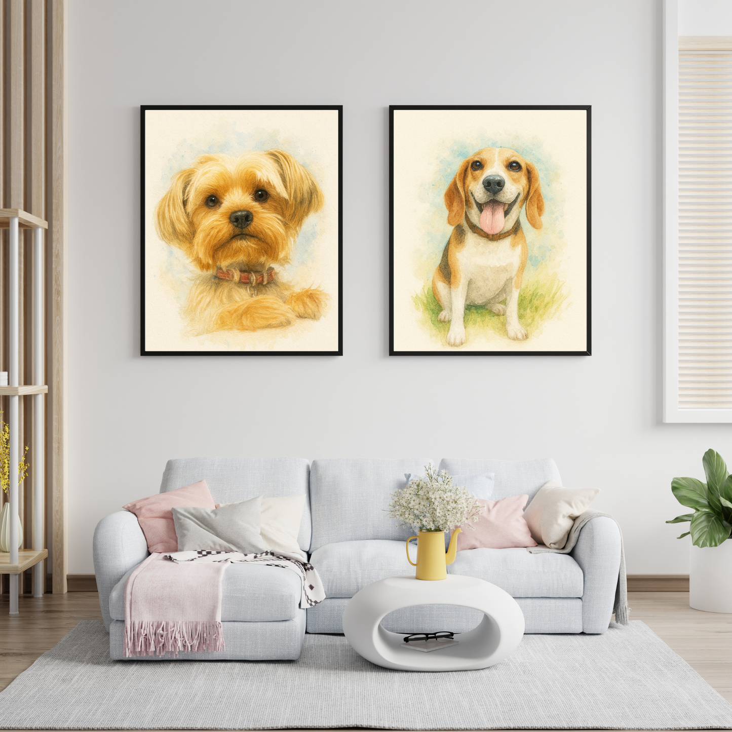 Personalized Watercolor Pet Portrait | Digital Only