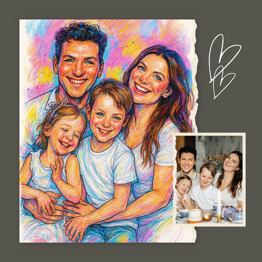 Personalized Whimsical Caricature Art | Portrait from Your Photo