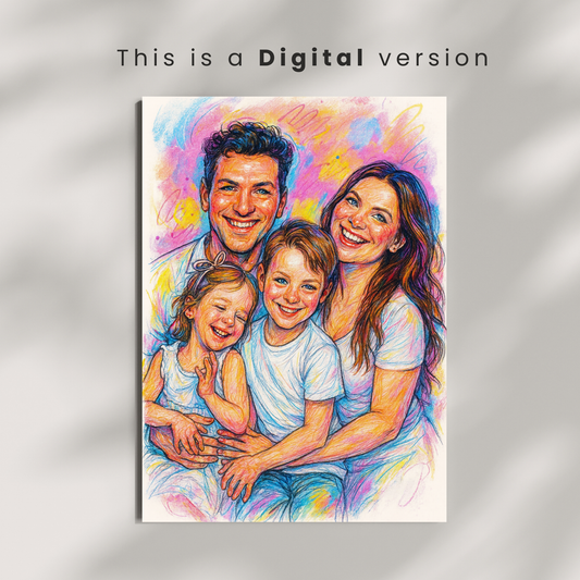 Personalized Whimsical Caricature Art | Portrait from Your Photo
