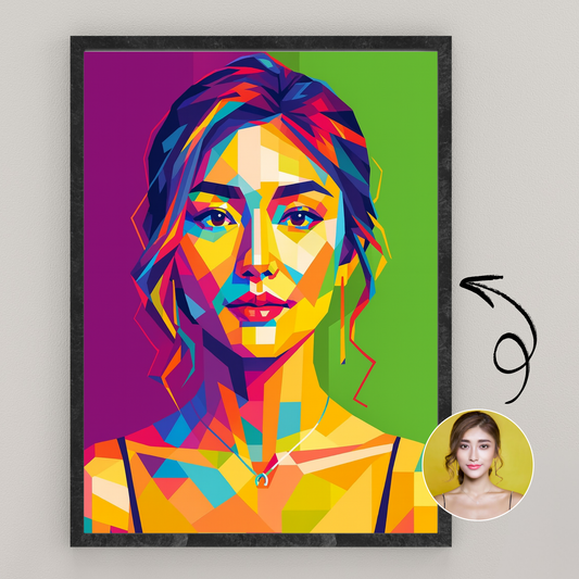 Personalized WPAP Art Wooden Framed Poster